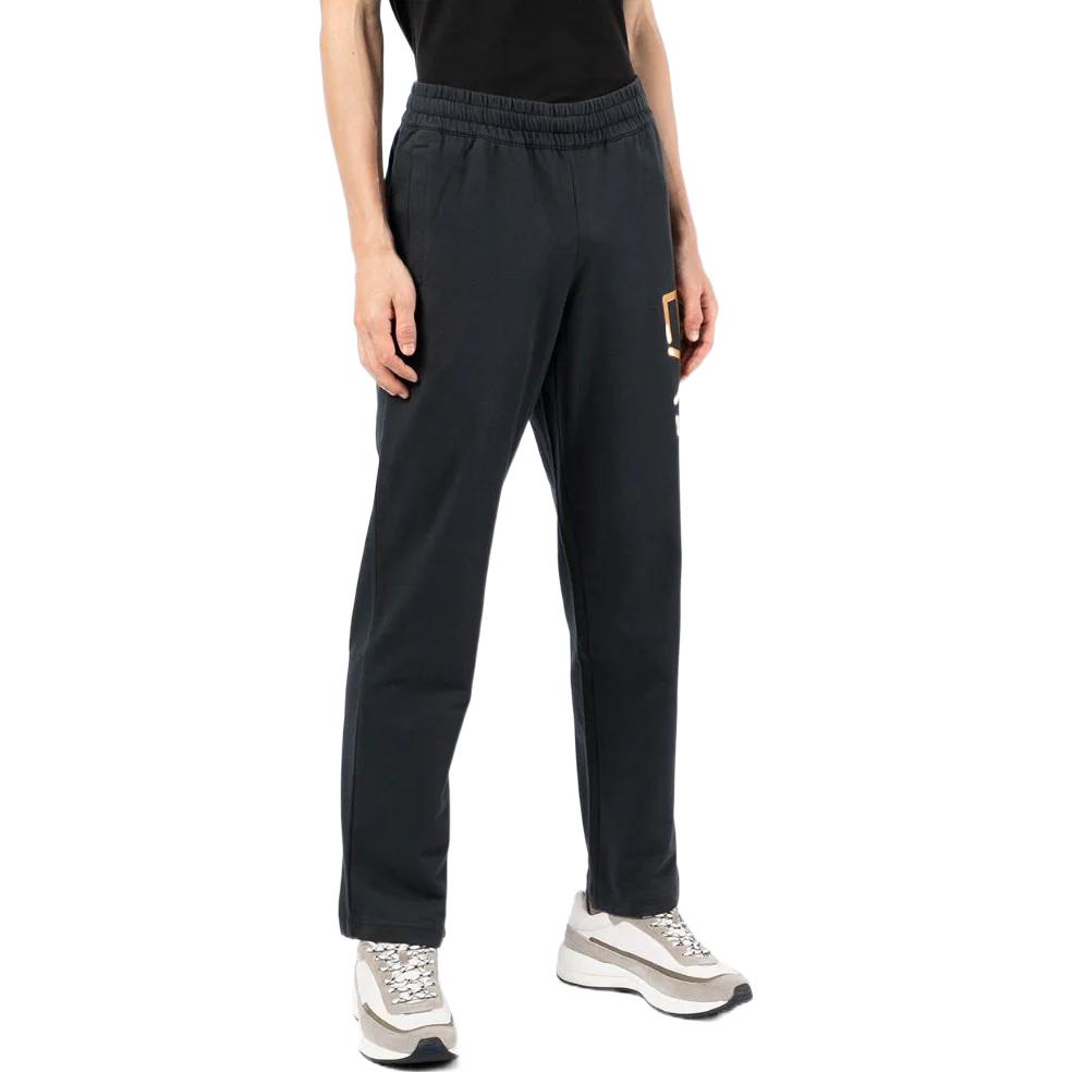 Emporio Armani SS22 Серия EA7 Однотонные С принтом логотипа Эластичный пояс Прямой крой Спортивные брюки Мужские брюки Черный 8NPPC2-PJ05Z-1583