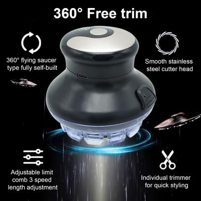 Electric Hair Clipper LED Display Rechargeable Cordless Hair Trimmer for Men 360 Degrees Flexible Cutter Self-Haircut Shortcut Kit