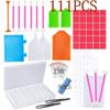 54/74/75/111 шт. 5D алмазная живопись инструменты аксессуары набор для самостоятельной вышивки крестом