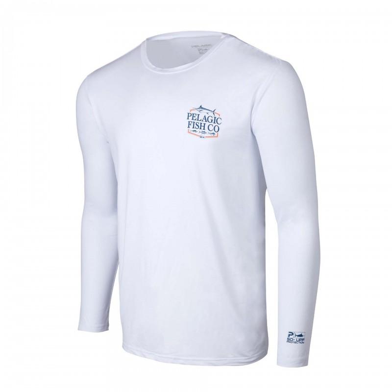 Mens Quick-Dry UV Protection Fishing T-Shirt Long Sleeve Crew Neck Breathable Sportswear Outdoor Angling Summer Fall