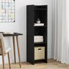 Bookshelf Black Oak 30 x 30 x 111 cm Engineered Wood