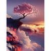 Новая 5D алмазная картина «Дерево» Полная круглая мозаика Пейзаж Цветочная вышивка - Алмазная картина, вышивка крестом