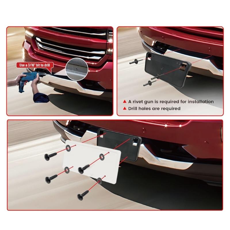 Замена переднего кронштейна номерного знака 23354526 GM1068172 Держатель номерного знака