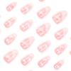 24 шт. Новый маникюр с розовым облаком, накладные ногти со звездой и луной, накладные ногти миндалевидной формы