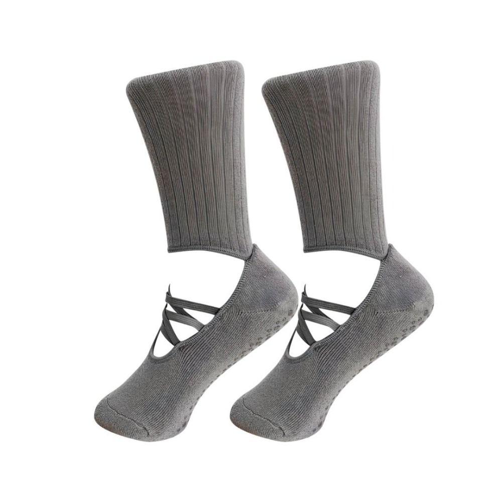 Mid Tube Length Women's Yoga Socks Breathable Fabric Harajuku Street Socks  Pilates Class