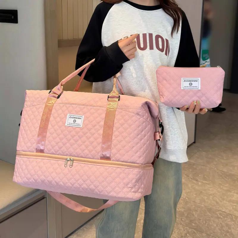 Женские сумки, дорожные сумки большой вместимости, водонепроницаемая сумка-тоут, дорожные дорожные сумки, женские сумки для йоги и фитнеса с отделением для обуви