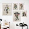 Vintage Human Body Anatomy Poster Heart Lungs Flower Medical Wall Pictures Foot Canvas Print Painting For Hospital Clinic Decor