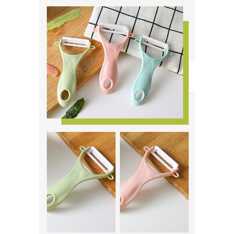 Многофункциональная овощечистка Многоцветная керамическая овощечистка для дыни Кухонный нож для очистки Креативный домашний нож для чистки
