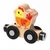 Kids Wooden Magnetic Farm Train Toy Color Cartoon Animal Number Preschool Learning Toddlers Boys Girls Educational Locomotive Carriages Toy