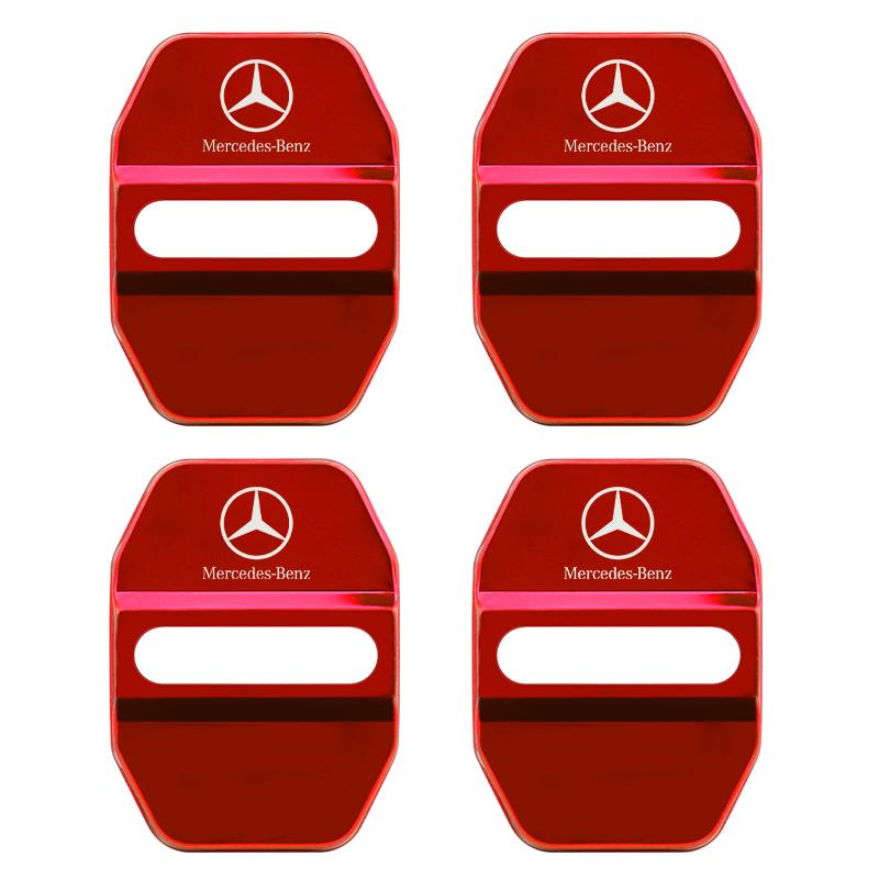 AXX2   4pcs For Mercedes Benz MB AMG E300 W203 W204 W108 W126 W168 W169 W176 W177 W205 W212 W213 Car Buckle Door Lock Cover styling