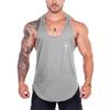 Muscleguys Персонализированная Поперечная Бодибилдинговая Одежда Сетчатые Дышащие Быстросохнущие Майки для Зала Фитнеса Летние Мужские Спортивные Футболки с Y-образной спиной для Мышц
