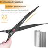 SANGELAR 8 Inch Pet Grooming Scissors Trimming Scissors Dog Grooming Curved Cutting Shear Big Pet Shop Tools Left Right Hand Using Pet Scissors