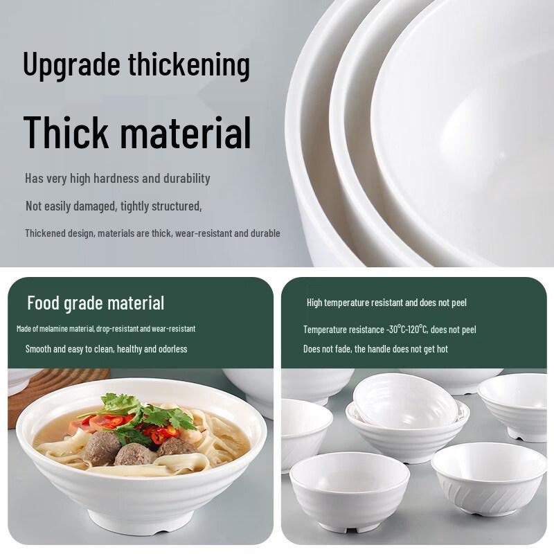 Chinese Style Melamine Noodle Bowl Set of 5