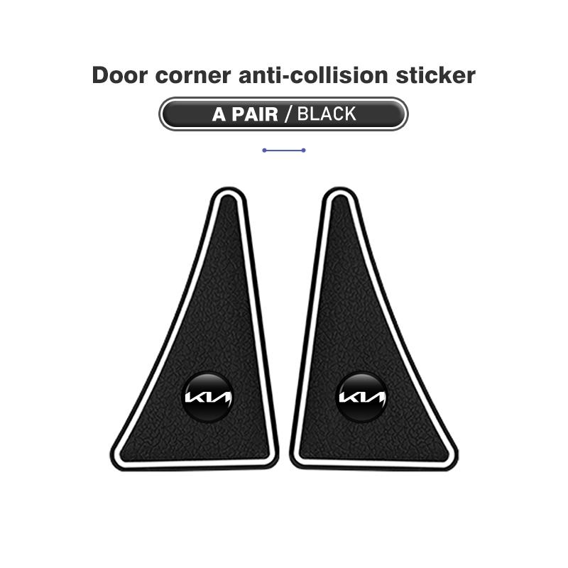 ACZ2 For KIA 2Pcs Car Door Corner Protective Cover Anti-collision Stickers Auto Accessories Stinger Optima Cerato Soul Venga Forte
