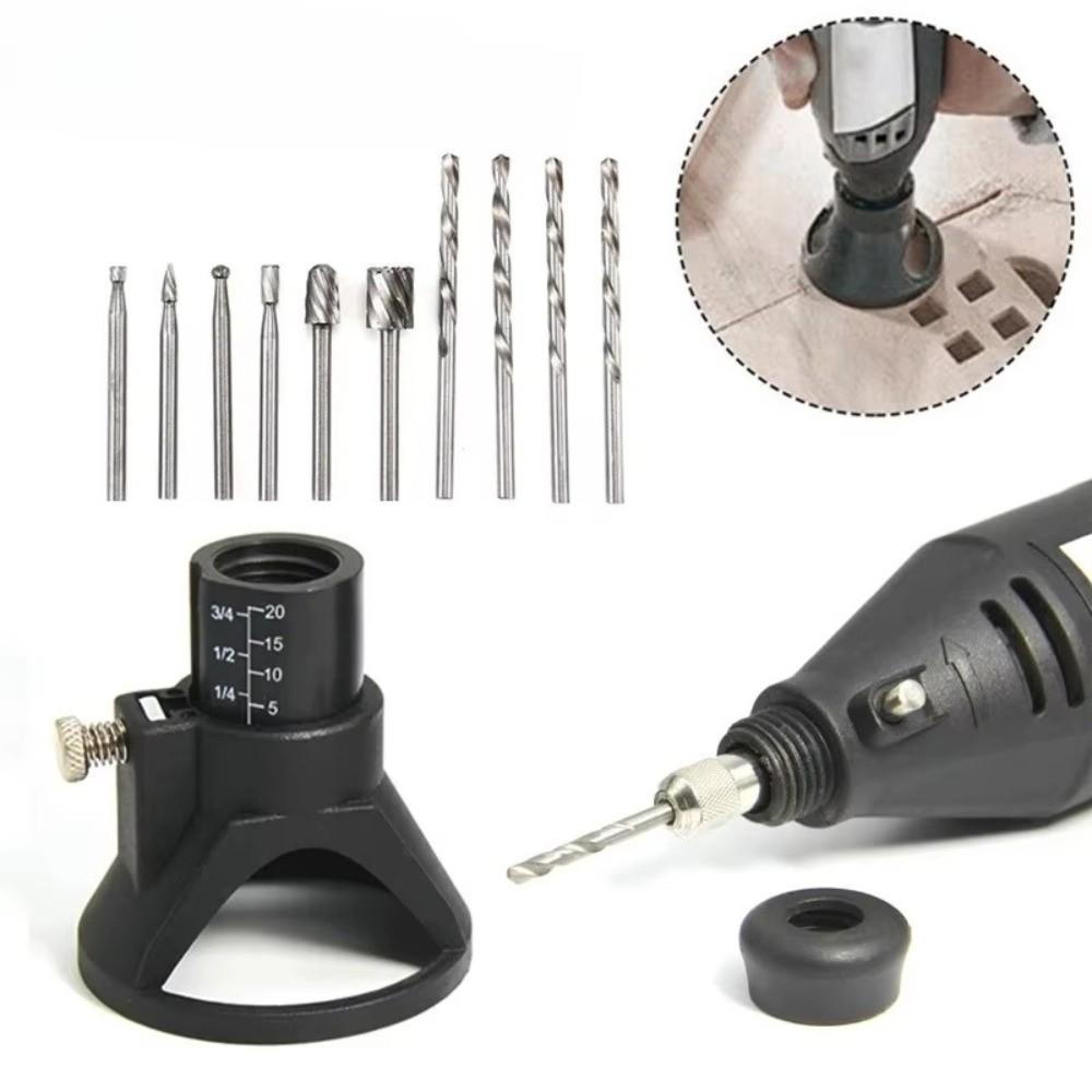 Rotary Engraving Holder Rotary Router Bits Dedicated Locator Milling Cutter Set Home Improvement