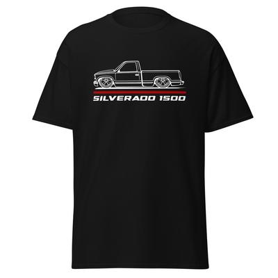 Премиум футболка для поклонников Chevrolet Silverado 1500 Truck Car Подарок на день рождения