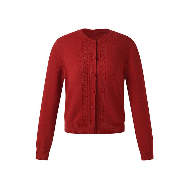 GOELIA Women's Petal Collar Wool Cardigan