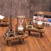 Vintage Parisian Tower Hourglass Timer Ornament Eiffel Creative Birthday Gift Student Women's Clothing Accessories Car Ornament