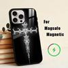 Cyber Sigil Cross   Phone Case For iPhone17,16,15,14,13,12,11 Plus,Pro Magnetic For Magsafe Wireless Charging