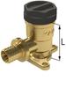 Brass wall elbow with ears GW ultraLINE - 16 Rp1/2" = 41