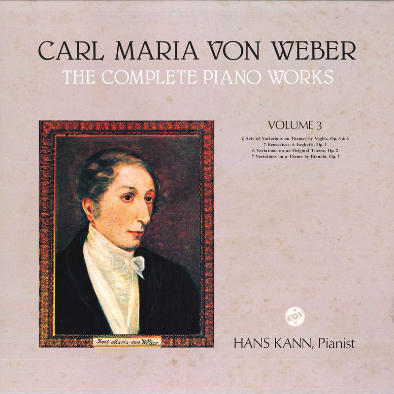 LP Record HANS KANN(PIANIST) - Carl Maria Von Weber/The Complete P H4553V WARNERPIONEER Japan Obi Classical Used