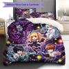 Death Note Pattern Bedding Quilt Set Quilt Cover Pillowcase Home Decoration Birthday Gift (1 * duvet cover + 2 * pillowcase, without core)
