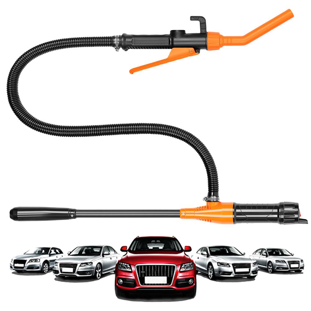 Насос для перекачки жидкостей с насадкой для регулировки потока Портативный всасывающий насос для перекачки топлива и газа Жидкостный бензиновый насос для тюнинга Бензиновый насос