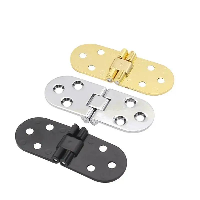 2Pcs Furniture Fitting Folding Hinge Self Supporting Table Cabinet Door Flush Mounted S for Kitchen