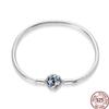 925 Silver 17-20CM Heart Pave Zirconia Original Bracelets Infinity Bracelet Fit DIY Charms Bead Birthday Jewelry Gifts Hot Sale