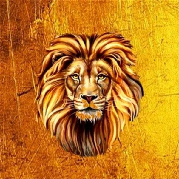 50x50cm 5d Diamond Painting Lion Diamond Embroidery Animal Pictures Of Rhinestones Mosaic Cross Stitch Craft Kit