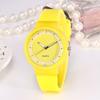 Candy Color Women Watch Round Dial Silicone Strap Quartz Movement Ladies Girls Casual Wristwatch Fashion Jewelry Birthday Gift
