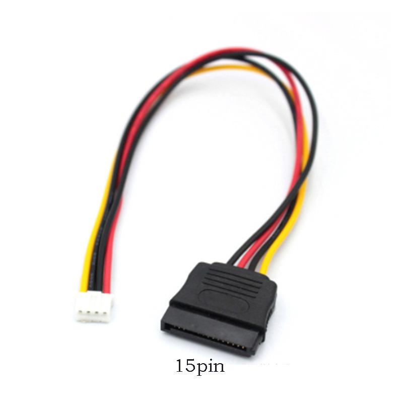 PH2.0 Small 4PIN to SATA 15PIN Power Supply Cable Splitter for ITX Mainboard Computer Case PC Fan Cable HDD Extend Convert Wire