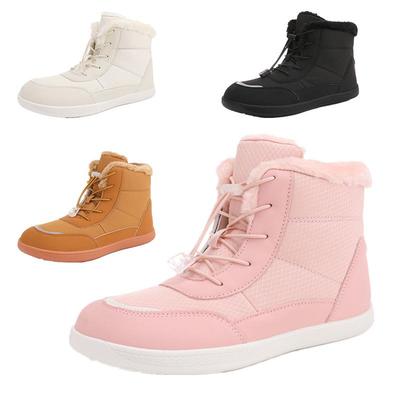 Женские зимние сапоги до середины икры с плюшевой подкладкой - Нескользящие, Утепленные для зимнего туризма