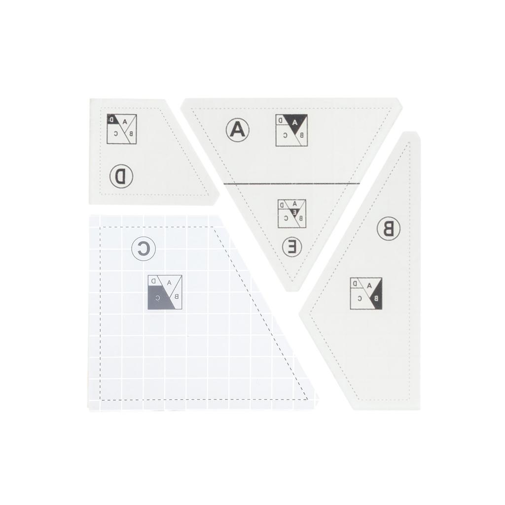 3/4/5 шт. линеек для шитья и пэчворка для точного измерения прозрачные акриловые линейки для квилтинга шаблоны линейка инструмент для пэчворка