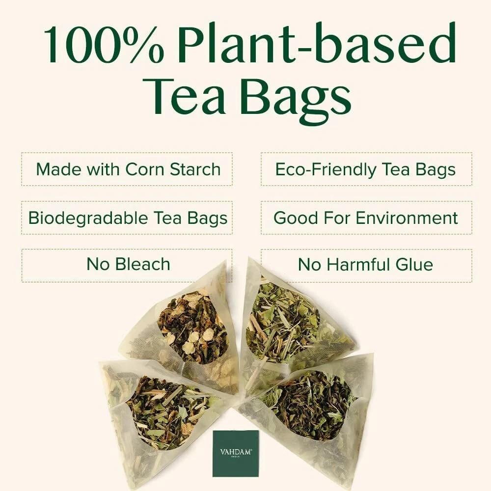 Vahdam Turmeric Ashwagandha Herbal Tea Pack Of 50 Tea Bags