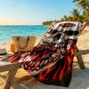 Harley-davidson Motorcycles Customize Text Beach Towel Quick-Dry Soft Microfiber Suitable for Sports Travel Swimming Yoga Bathroom Beach And Pool
