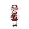 Christmas Hanging Decoration Reindeer Cloth 3D Santa Claus Snowman Bear Doll Pompom Leg Cute Handmade