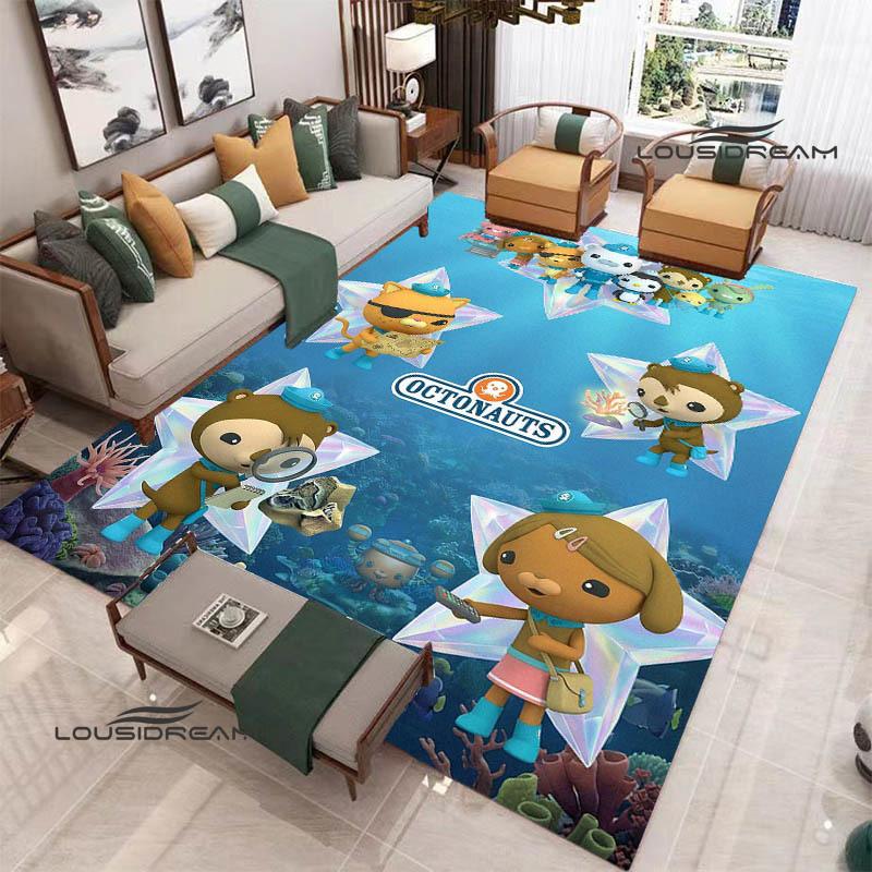3D The-Octonauts cartoon printed carpet Living room bedroom non-slip carpets Yoga mat Outdoor carpet kawaii rug birthday gift