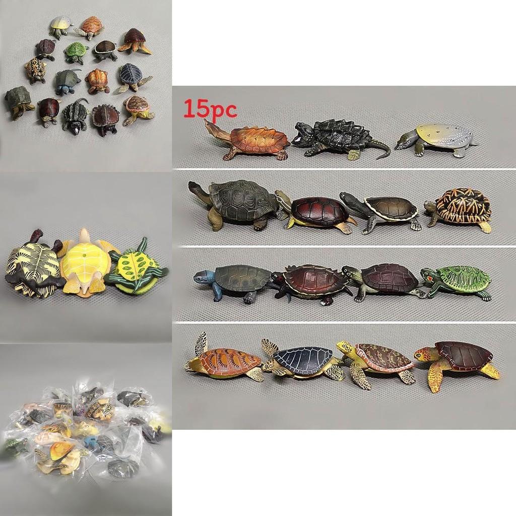 Pvc Ocean Animal Figure Green Sea Turtle Animal Model For Educational Display