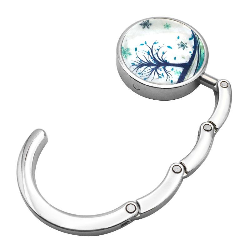 Креативный круглый складной крючок для сумки-ракушки - Плоский зажим-подвеска для края стола, аксессуары для сумки