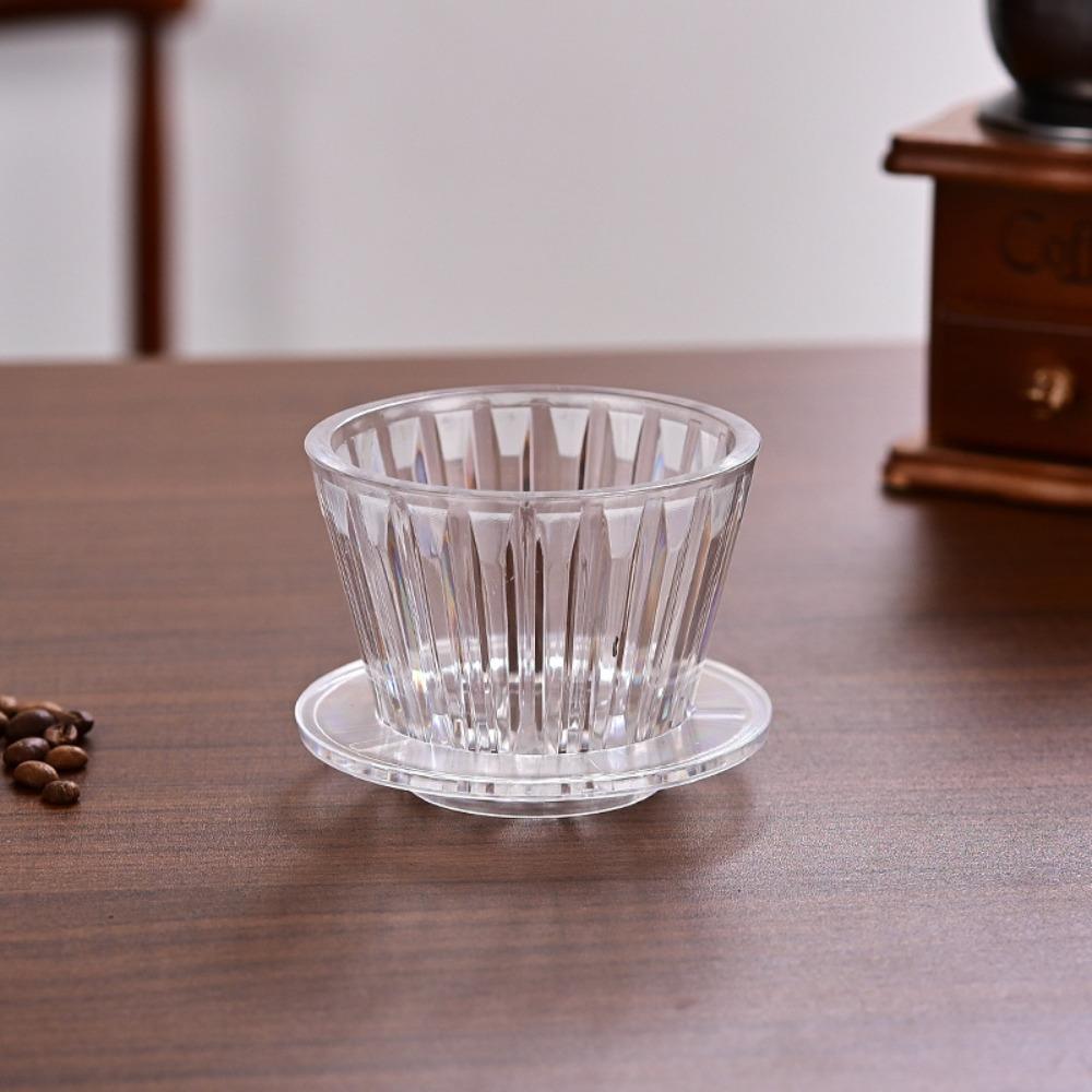 Hand-making Coffee Filter Cup Coffee Filter Paper Acrylic Filter Paper Press Household Coffee Accessories Hand-brewed Coffee