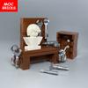 Набор MOC Кирпичи Многофункциональные Инструменты Эксплуатация Техническое Обслуживание Стол Рабочий Стол Скамейка Аксессуары Строительные Блоки Совместимые Игрушки