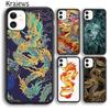 Krajews Чехол для телефона с изображением китайского зодиака Дракон для iPhone 17 Air 16 15 14 plus 11 12 13 pro max coque Fundas