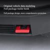 For Tesla Cybertruck 2025 Trailer Hook Silicone Protective Cover Car Front Bumper Tow Hook Cover Trim Trailer Cap Accessories