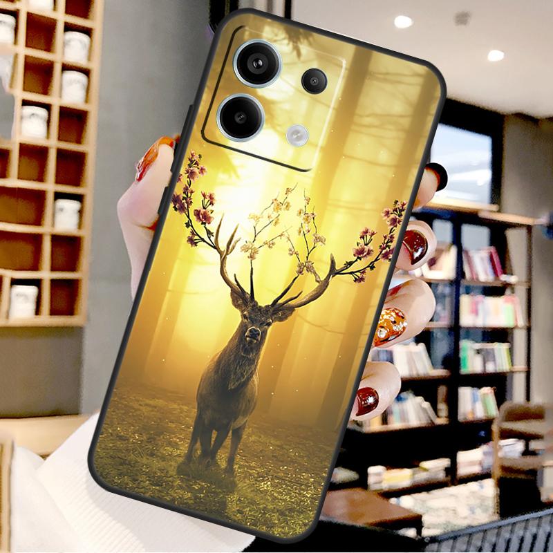 Deer For Xiaomi Redmi Note 13 Pro 9 10 11 12 14 15 Pro Plus Case For Redmi 15 12C 13C 14C 10C 15C