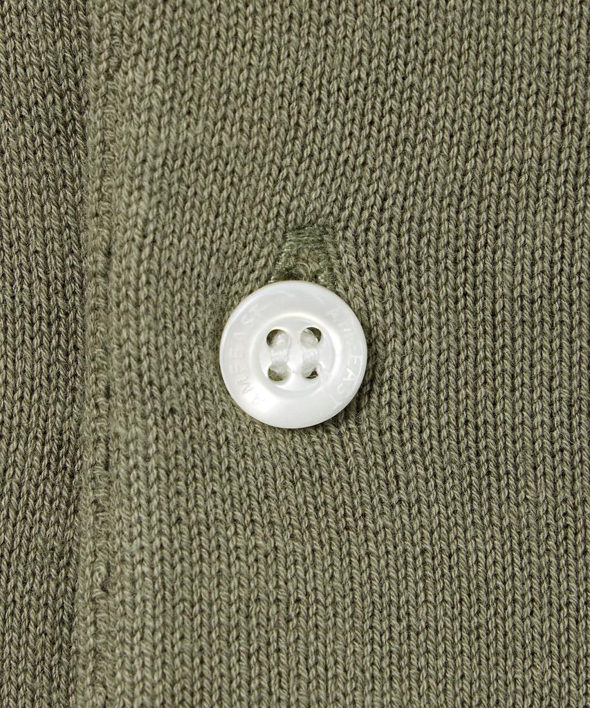 AMFEAST (100% Cotton) Essential Polo Half Knit Olive