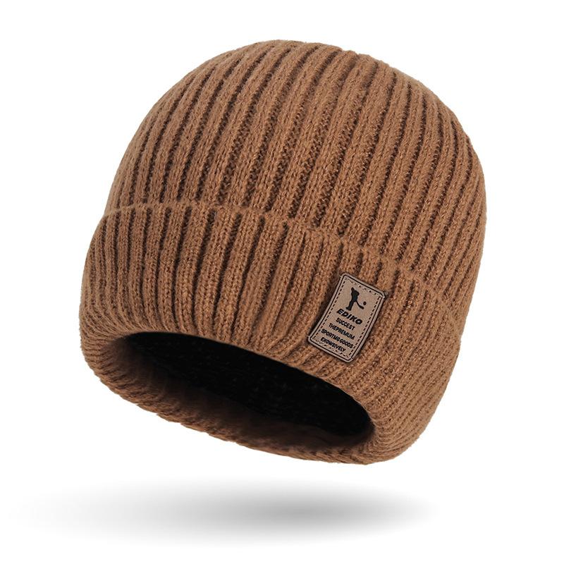 Осенне-зимняя мужская вязаная шапка, утепленная шапка, молодежная шерстяная шапка, женская шапка-пуловер для занятий спортом на открытом воздухе, шапка с рукавами