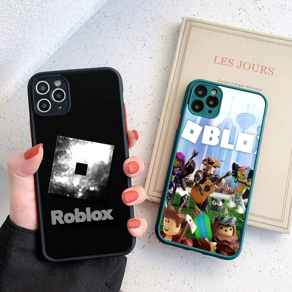 Чехол для телефона EZ27 R-Robloxs для iPhone 16 15 14 13 12 11 Pro Max 7 8 6 6s Plus Матовый чехол