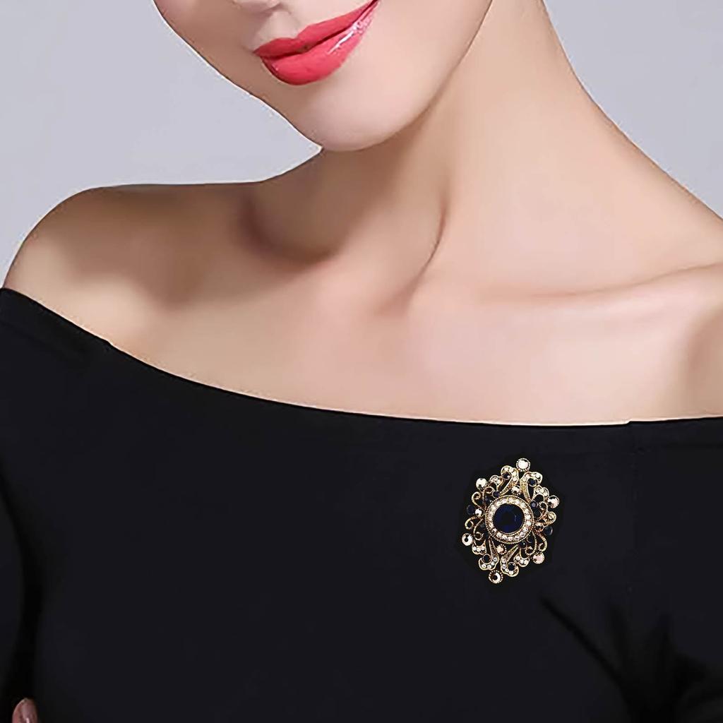 Брошь со стразами и кристаллами, свадебная брошь, брошь для официальной одежды, булавка, ювелирные аксессуары