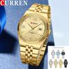 CURREN New Men Watch Top Brand Luxury Military Waterproof Male Clock Stainless Steel Sport Quartz Business Wristwatch Gift 8498